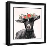 Garden Goat III-Victoria Borges-Framed Art Print