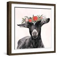 Garden Goat III-Victoria Borges-Framed Art Print