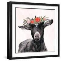 Garden Goat III-Victoria Borges-Framed Art Print