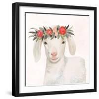 Garden Goat IV-Victoria Borges-Framed Art Print