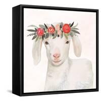 Garden Goat IV-Victoria Borges-Framed Stretched Canvas