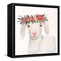 Garden Goat IV-Victoria Borges-Framed Stretched Canvas