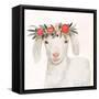 Garden Goat IV-Victoria Borges-Framed Stretched Canvas