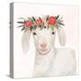 Garden Goat IV-Victoria Borges-Stretched Canvas