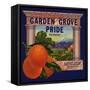 Garden Grove Pride Brand - Garden Grove, California - Citrus Crate Label-Lantern Press-Framed Stretched Canvas