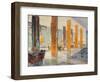 Garden Hall of a Hotel, 1929 (Colour Litho)-M. Stier-Framed Giclee Print