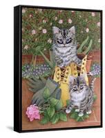 Garden Helpers-Pat Scott-Framed Stretched Canvas