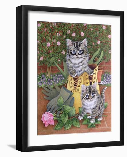 Garden Helpers-Pat Scott-Framed Giclee Print