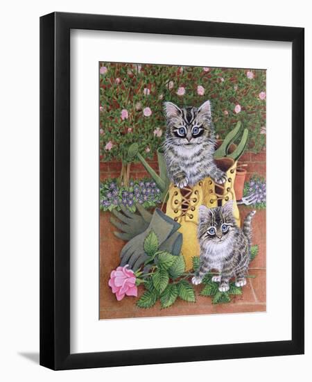 Garden Helpers-Pat Scott-Framed Premium Giclee Print