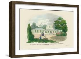 Garden House in a Village near Baroche, Guzerat-J. Forbes-Framed Art Print