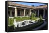 Garden, House of the Amorini Dorati (Golden Cupids), Roman Ruins of Pompeii, Campania, Italy-Eleanor Scriven-Framed Stretched Canvas