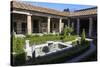 Garden, House of the Amorini Dorati (Golden Cupids), Roman Ruins of Pompeii, Campania, Italy-Eleanor Scriven-Stretched Canvas