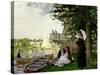 Garden House on the Zaan, Zaandam, 1871-Claude Monet-Stretched Canvas