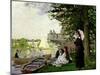 Garden House on the Zaan, Zaandam, 1871-Claude Monet-Mounted Giclee Print