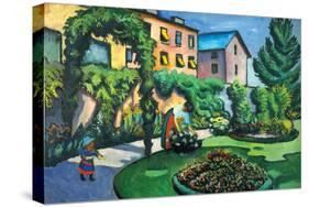 Garden Image-Auguste Macke-Stretched Canvas