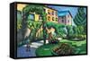 Garden Image-Auguste Macke-Framed Stretched Canvas