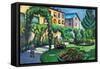 Garden Image-Auguste Macke-Framed Stretched Canvas