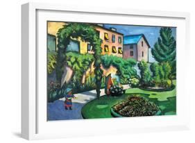 Garden Image-Auguste Macke-Framed Art Print