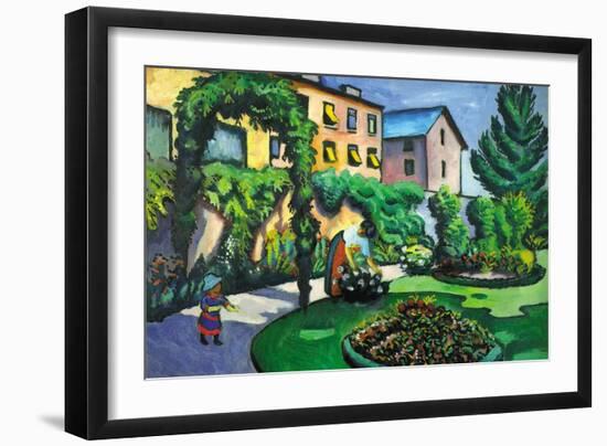 Garden Image-Auguste Macke-Framed Art Print