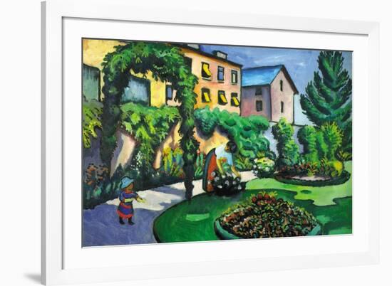 Garden Image-Auguste Macke-Framed Art Print