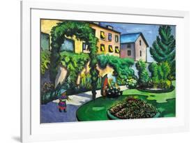 Garden Image-Auguste Macke-Framed Art Print