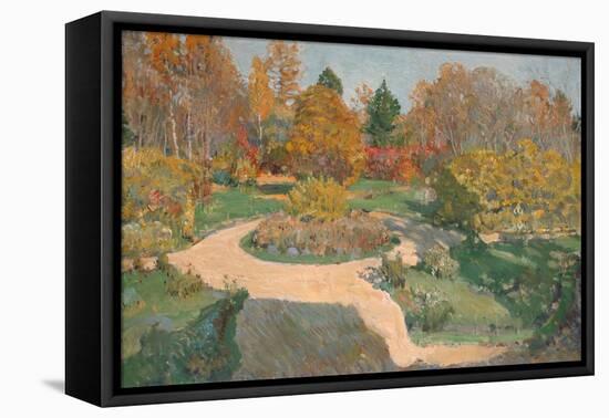 Garden in Autumn-Sergei Arsenyevich Vinogradov-Framed Stretched Canvas