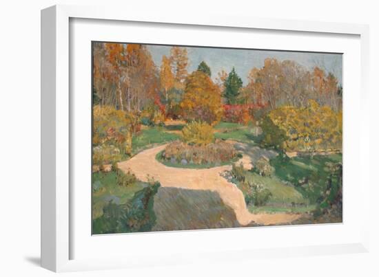Garden in Autumn-Sergei Arsenyevich Vinogradov-Framed Giclee Print