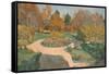 Garden in Autumn-Sergei Arsenyevich Vinogradov-Framed Stretched Canvas