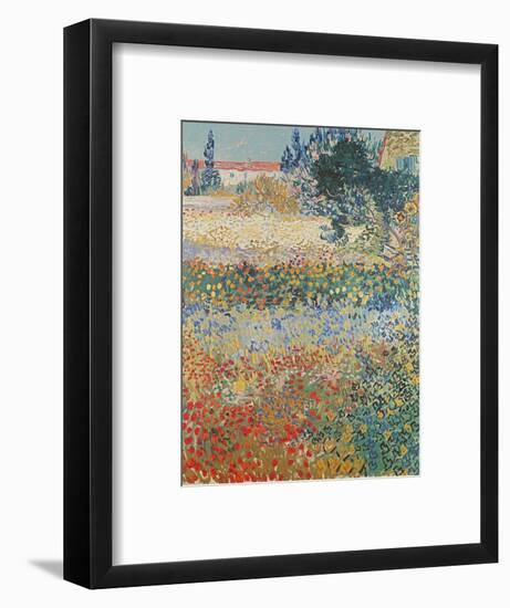 Garden in Bloom Arles, c.1888-Vincent van Gogh-Framed Premium Giclee Print