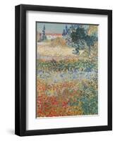 Garden in Bloom Arles, c.1888-Vincent van Gogh-Framed Premium Giclee Print