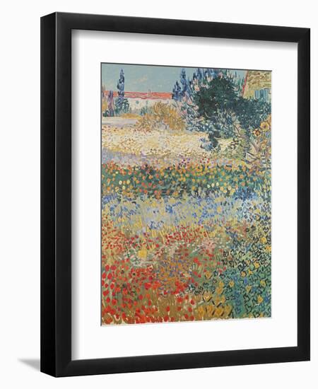 Garden in Bloom Arles, c.1888-Vincent van Gogh-Framed Premium Giclee Print