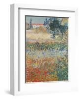 Garden in Bloom Arles, c.1888-Vincent van Gogh-Framed Premium Giclee Print