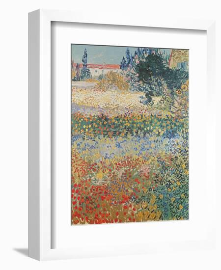 Garden in Bloom Arles, c.1888-Vincent van Gogh-Framed Premium Giclee Print