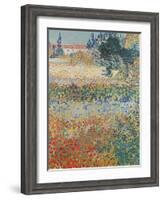 Garden in Bloom Arles, c.1888-Vincent van Gogh-Framed Giclee Print