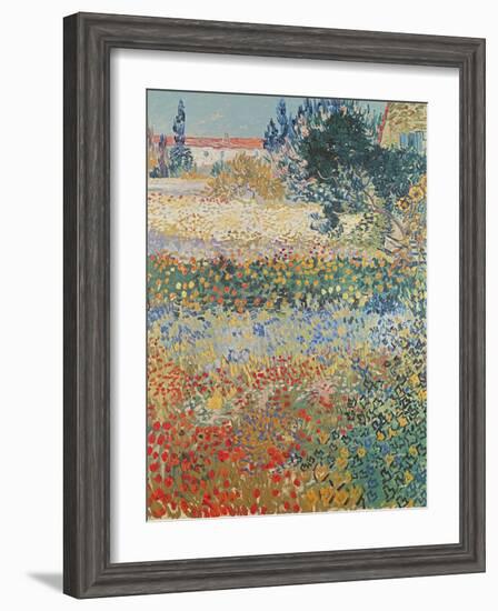 Garden in Bloom Arles, c.1888-Vincent van Gogh-Framed Giclee Print