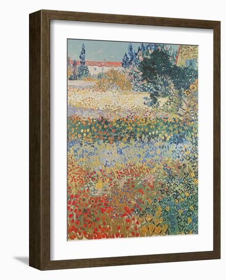 Garden in Bloom Arles, c.1888-Vincent van Gogh-Framed Giclee Print