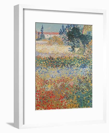 Garden in Bloom Arles, c.1888-Vincent van Gogh-Framed Giclee Print