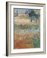 Garden in Bloom Arles, c.1888-Vincent van Gogh-Framed Giclee Print