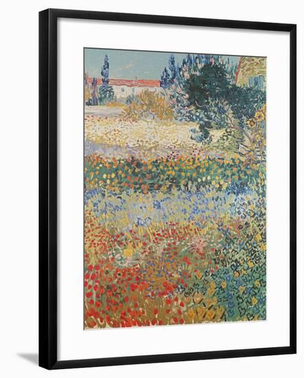 Garden in Bloom Arles, c.1888-Vincent van Gogh-Framed Giclee Print