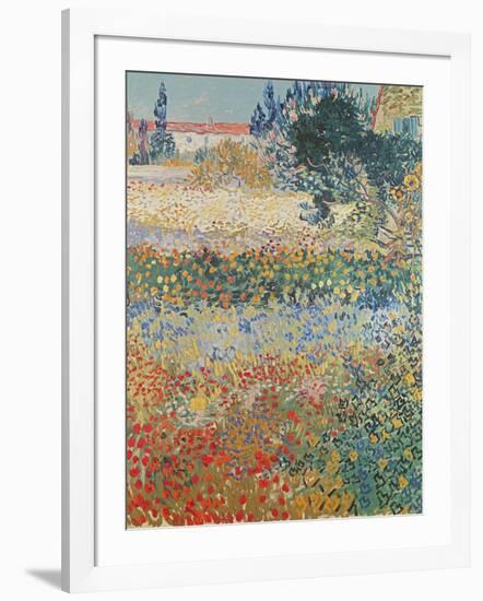 Garden in Bloom Arles, c.1888-Vincent van Gogh-Framed Giclee Print