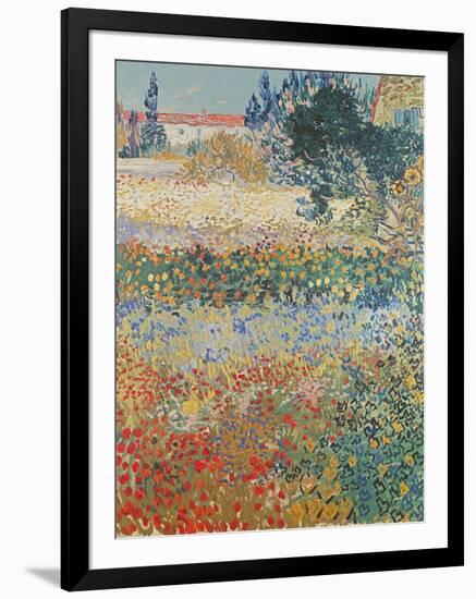 Garden in Bloom Arles, c.1888-Vincent van Gogh-Framed Giclee Print