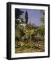 Garden in Bloom, c.1866-Claude Monet-Framed Giclee Print