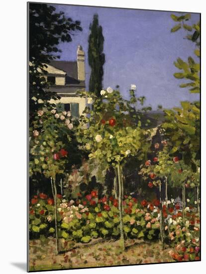 Garden in Bloom, c.1866-Claude Monet-Mounted Giclee Print