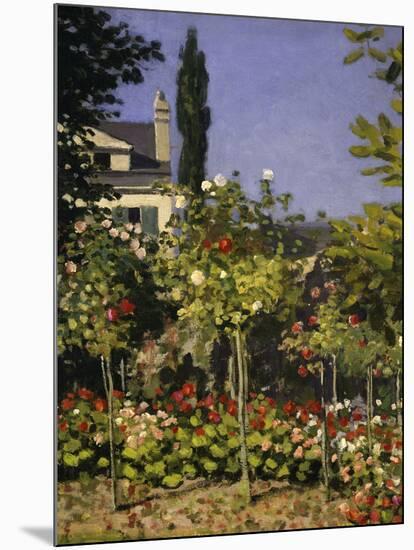 Garden in Bloom, c.1866-Claude Monet-Mounted Giclee Print