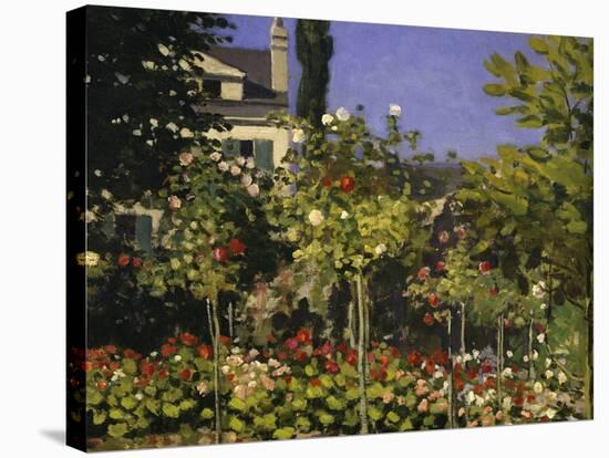 Garden in Bloom, c.1866-Claude Monet-Stretched Canvas