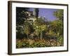 Garden in Bloom, c.1866-Claude Monet-Framed Giclee Print