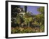 Garden in Bloom, c.1866-Claude Monet-Framed Giclee Print