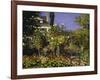 Garden in Bloom, c.1866-Claude Monet-Framed Giclee Print