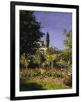 Garden in Bloom, c.1866-Claude Monet-Framed Premium Giclee Print