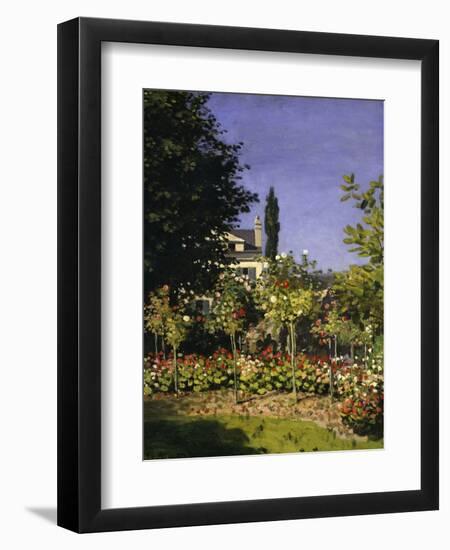 Garden in Bloom, c.1866-Claude Monet-Framed Giclee Print